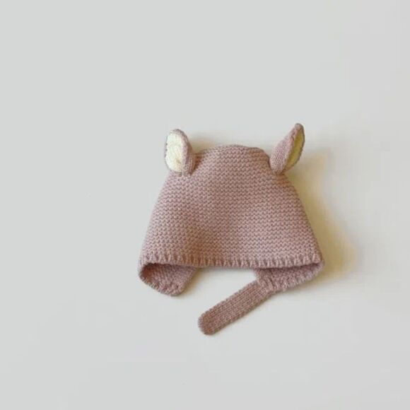 Very Cute Pink Baby Deer Hat Size 6-24 Months - Picture 1 of 2